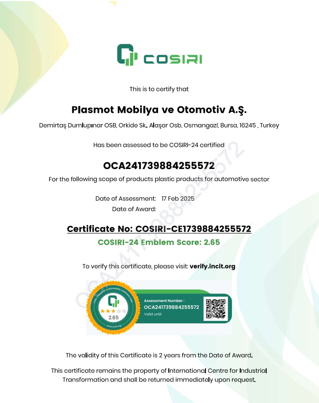 Plasmot COSIRI Assessment